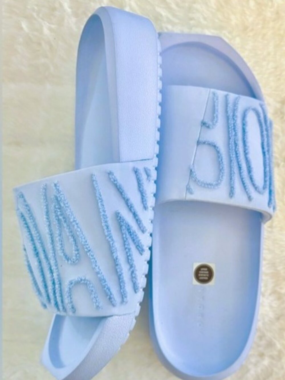 Women's Nike Air Jordan Nola Slides/ Comfort Sandals in Celestine Blue